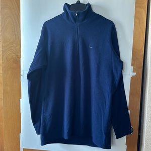 Patagonia Capilene Pullover 1/4 Zip Fleece Long Sleeve Sweater Mens Size L Blue.